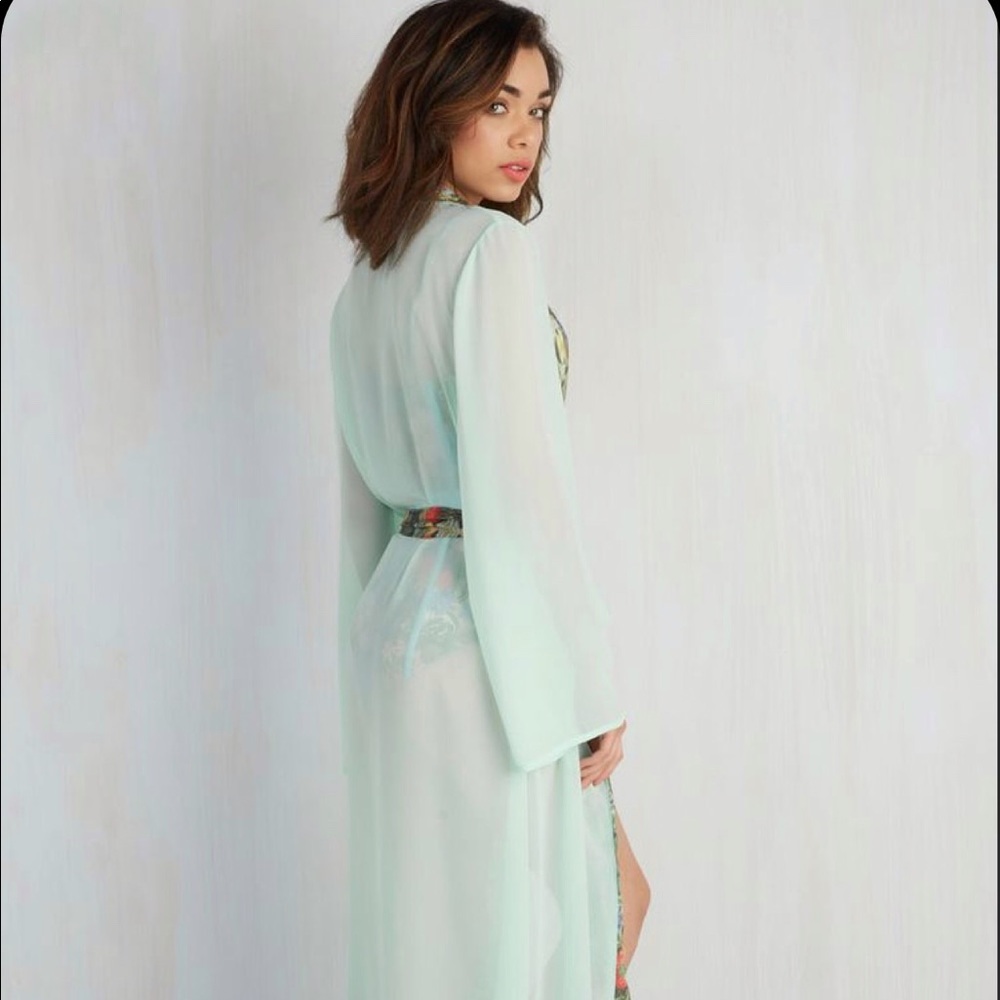 Long Poolside Chiffon Robe - Picture 2 of 6